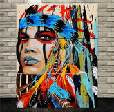 Paint by Numbers Indian Headdress